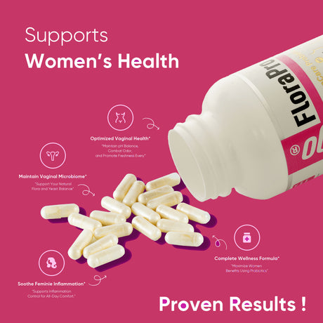 FloraPro Women’s Probiotic — 5 Billion CFUs for Intimate Health, pH Balance, and Daily Comfort