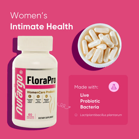 FloraPro Women’s Probiotic — 5 Billion CFUs for Intimate Health, pH Balance, and Daily Comfort