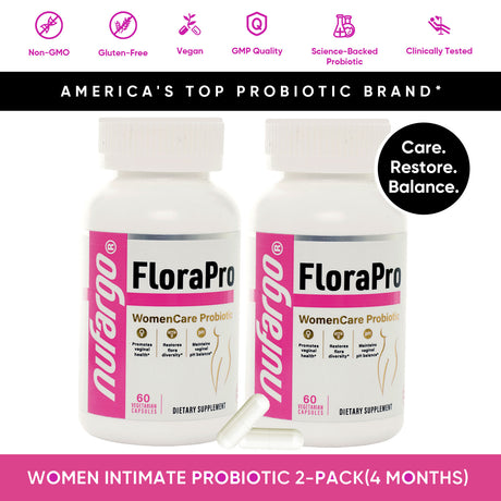 FloraPro Women’s Probiotic — 5 Billion CFUs for Intimate Health, pH Balance, and Daily Comfort
